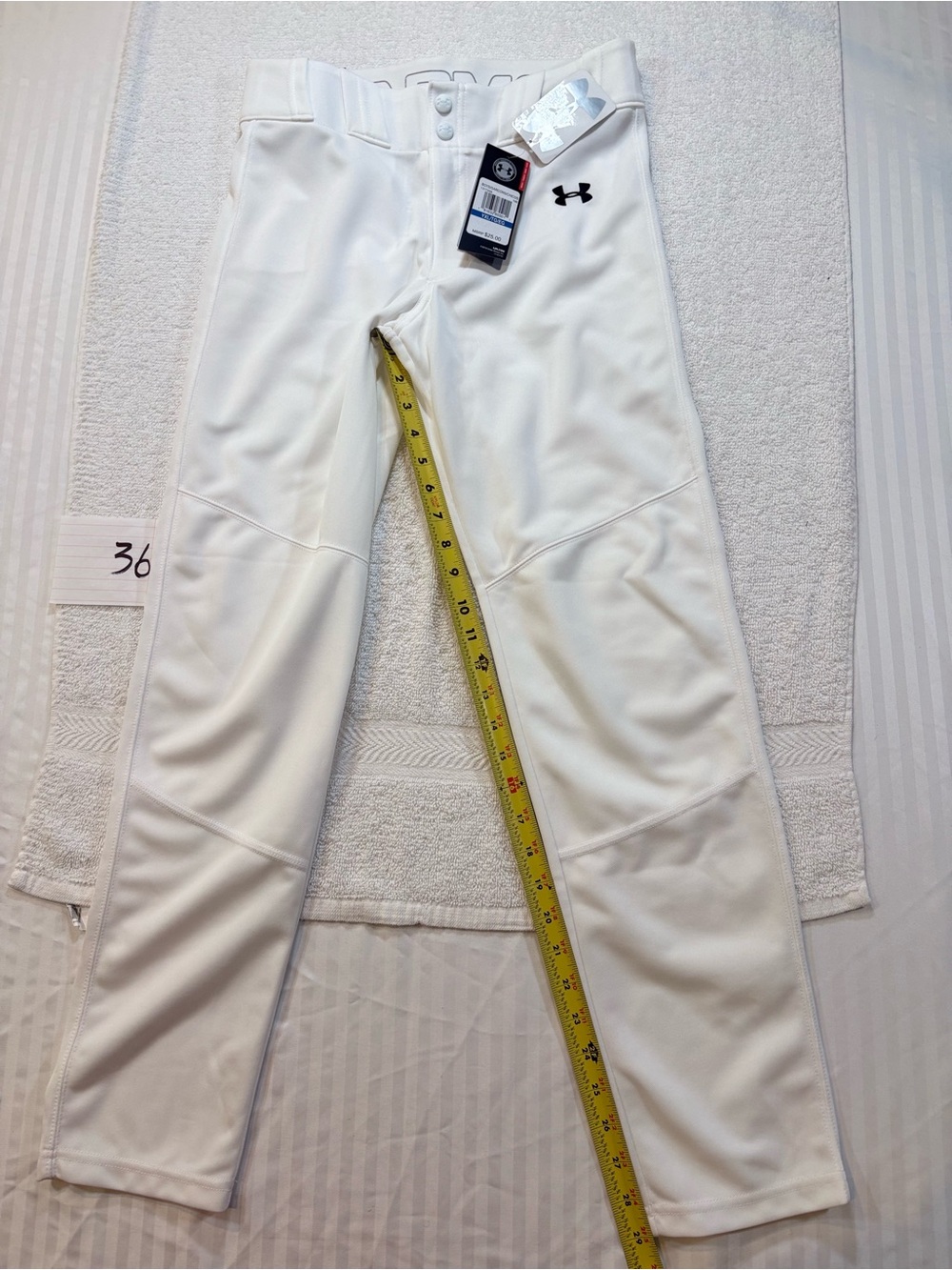 NWT Under Armour Youth XL White Baseball long  Pants YXL